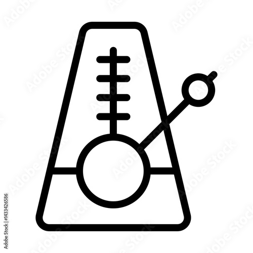 Metronome line icon