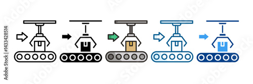 Product Manufacturing Icon Set Multiple Style Collection