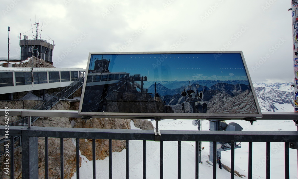 Zugspitze the highest peak of the Wetterstein Mountains and the highest mountain in Germany.