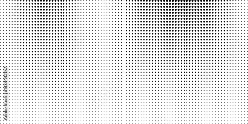 Set of halftone dots gradient pattern texture isolated on white background. Straight dotted spots using halftone circle dot raster texture. Vector blot half tone collection.