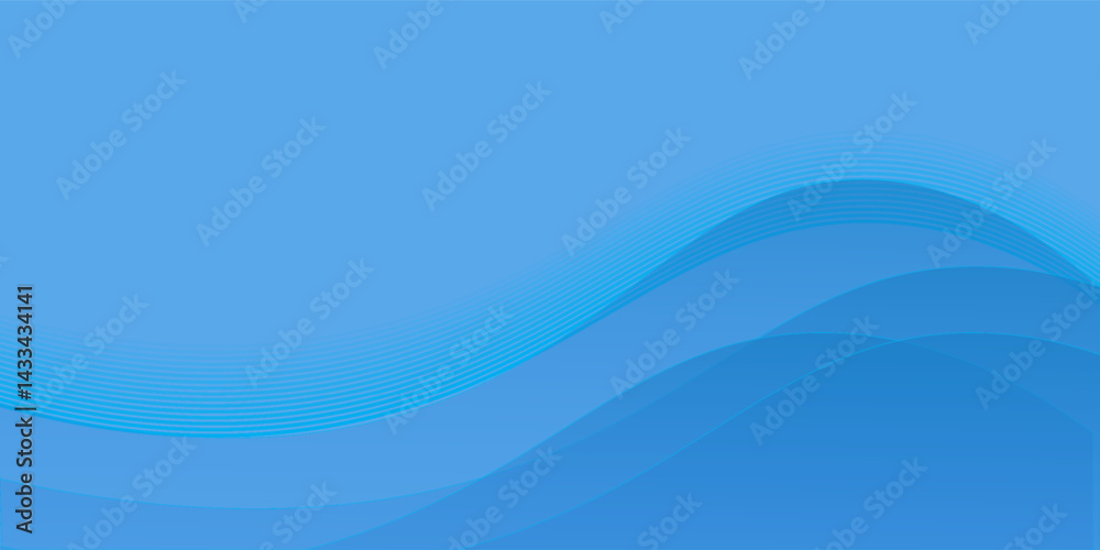 Abstract blue wave background design. Geometric stripe line art design. Modern shiny concept ,illustration for poster, ad, banner and brochure. eps10 vector Abstract blue wave background design. Geometric stripe line art design. Modern shiny concept ,illustration for poster, ad, banner and brochure. eps10 vector