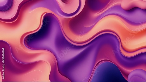 Smooth, colorful melting shapes with a glossy, liquid-like texture. Soft lighting and an abstract, eye-catching look.