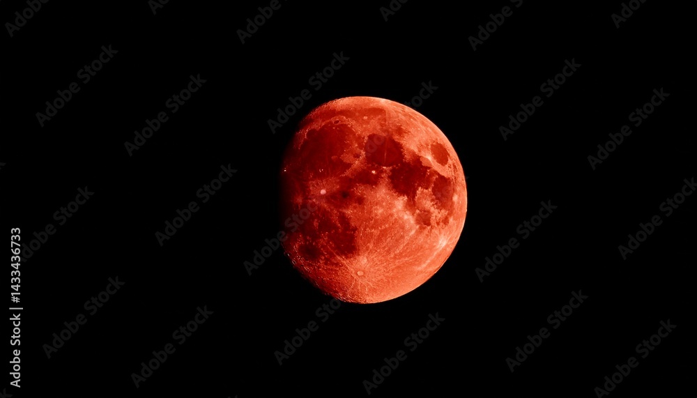 red moon isolated with background red moon isolated with background