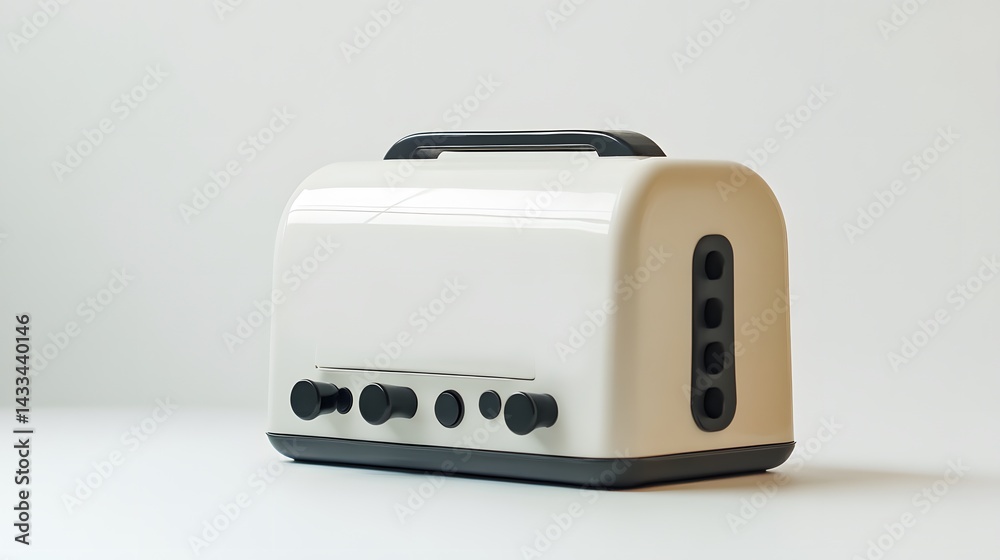 Retro Toaster with White, and Studio Shot. Retro Toaster with White, and Studio Shot.
