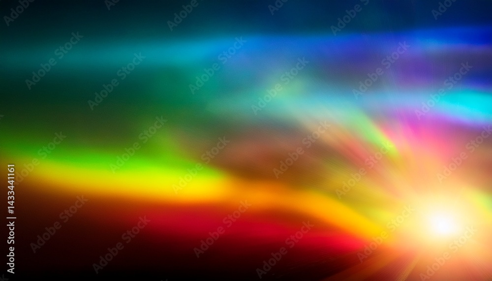 Obraz premium rainbow light leaks textures