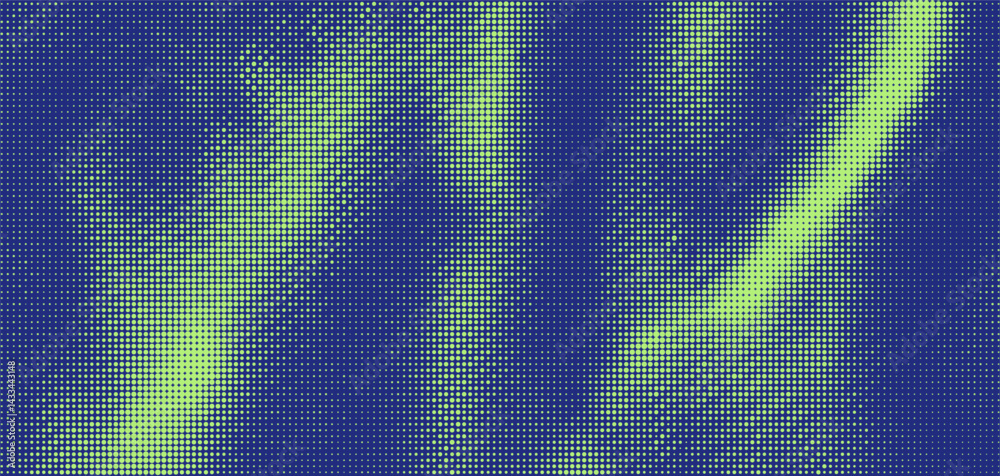 Fototapeta premium Halftone overlay texture creating a dynamic visual play of moire patterns in vibrant hues