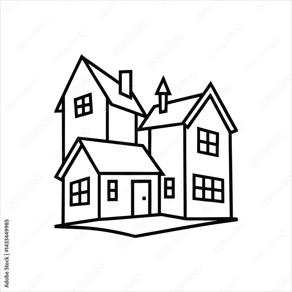 Fototapeta premium house icon set