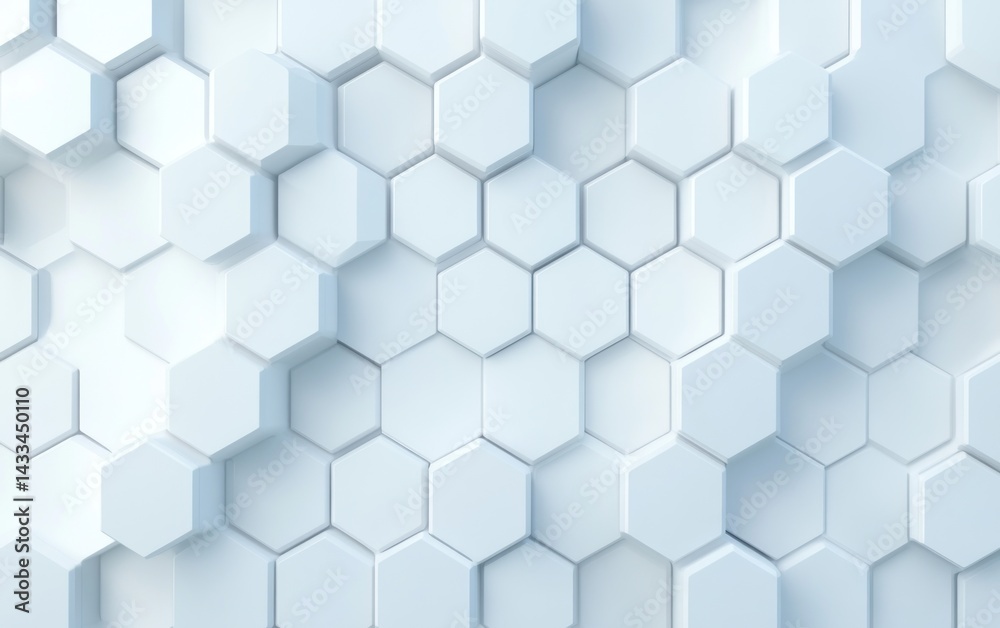 Abstract White Hexagon Geometric Pattern Background Abstract White Hexagon Geometric Pattern Background