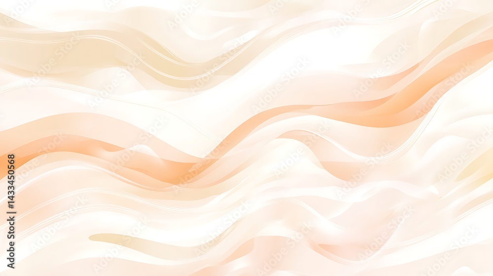 Obraz premium Abstract Peach Wave Background.