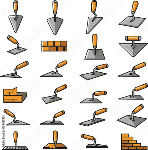  Plastering Trowel Variations and Brickwork Elements