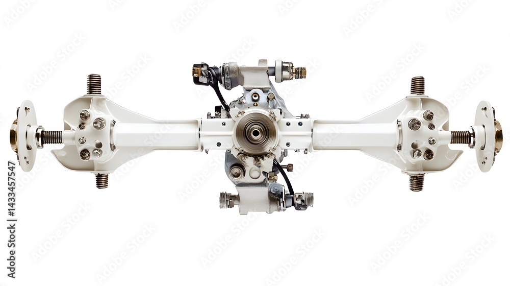 White Automotive Rear Axle Assembly.