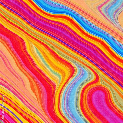 Abstract colorful diagonal wavy lines creating a vibrant and dynamic background pattern design element created with generated ai