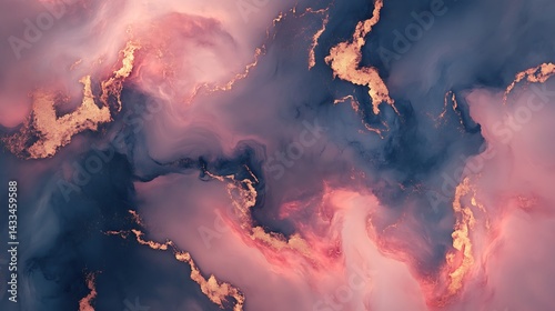 Abstract Pink  Blue Marble Texture.