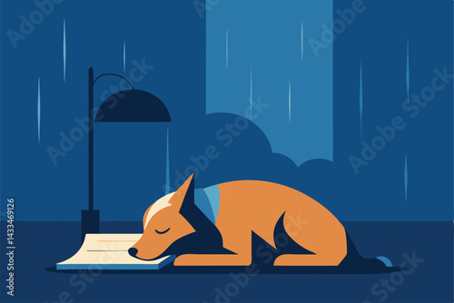 street dog sleeping under newspaper in rain (1).eps, street cat darting between puddles .eps
