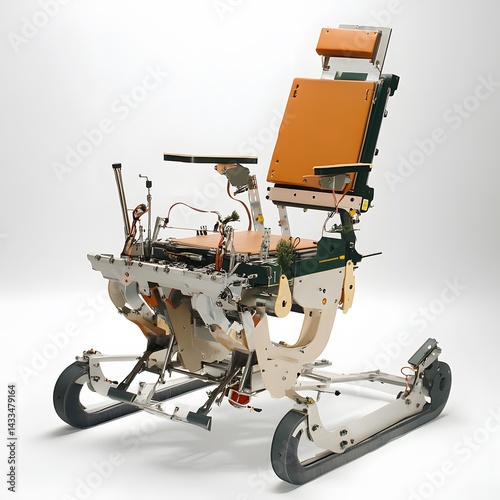 Futuristic Wheelchair Design Studio Shot.