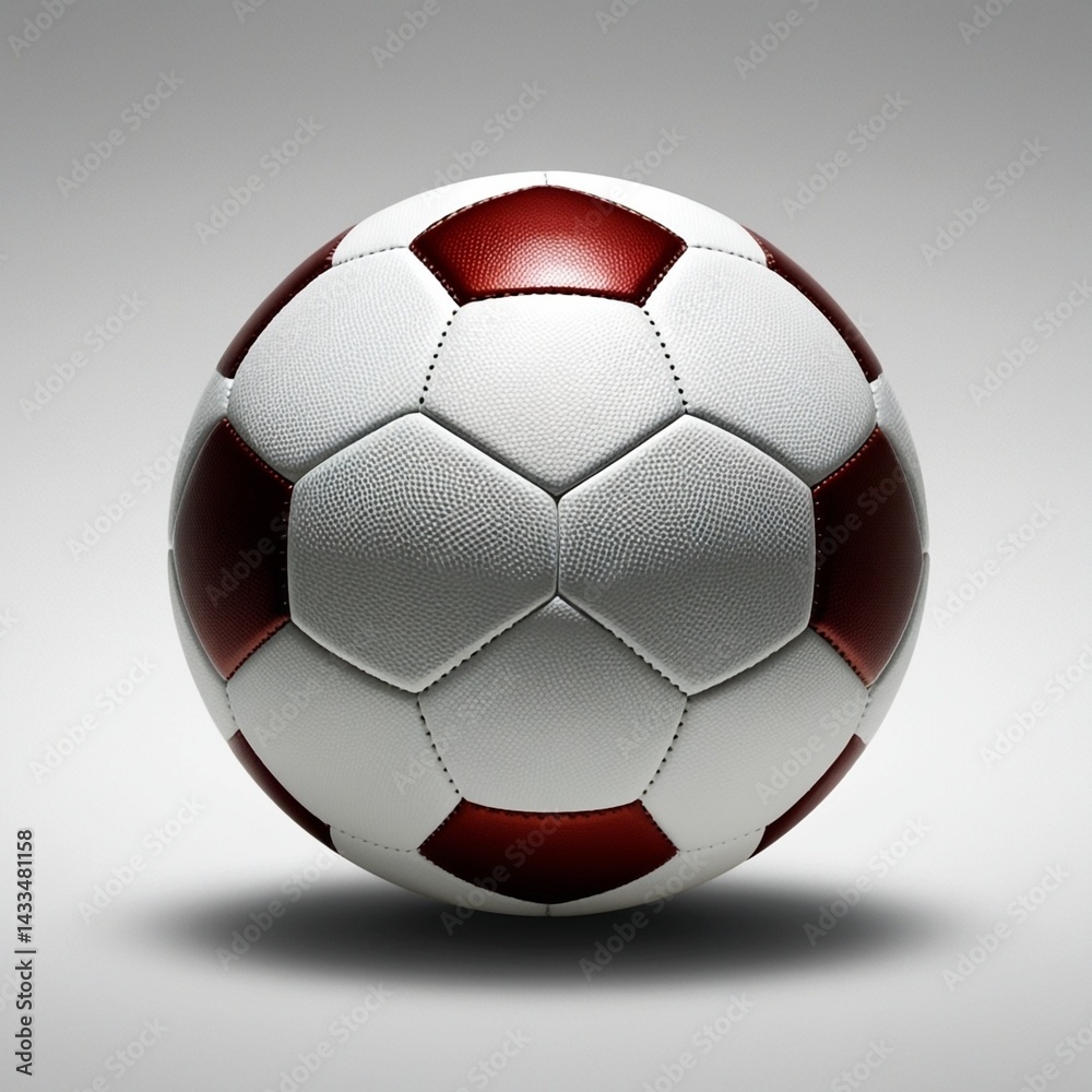 Fototapeta premium soccer ball with flag