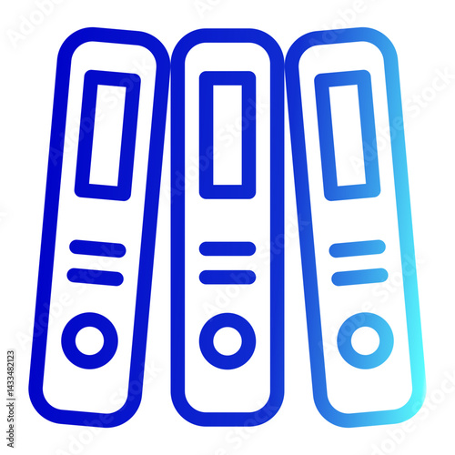 This is a Binder icon from the Organization icon collection with Outline Gradient style