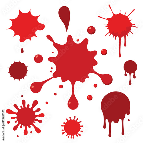 red ink blots
