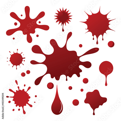 Blood splats