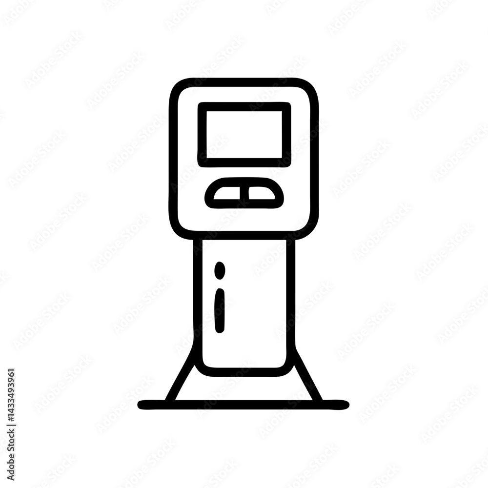 Digital Check-In Kiosk Icon Design Digital Check-In Kiosk Icon Design