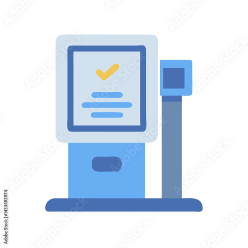 Digital Check-In Kiosk Icon Design