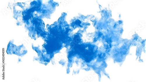 Wallpaper Mural Abstract Blue Watercolor Stain Background Texture Artistic Blob Design Torontodigital.ca