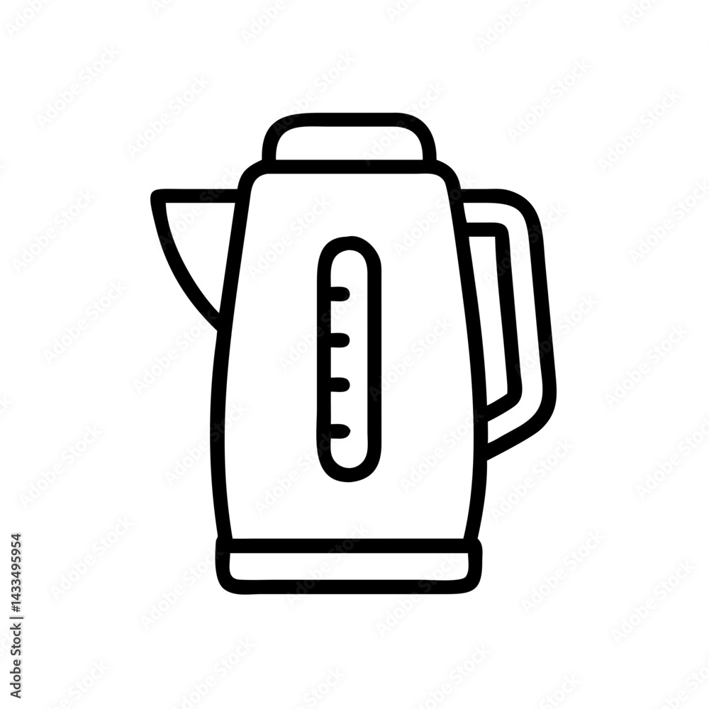 Electric Kettle for Water Icon Design Electric Kettle for Water Icon Design