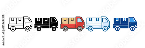Delivery Icon Set Multiple Style Collection