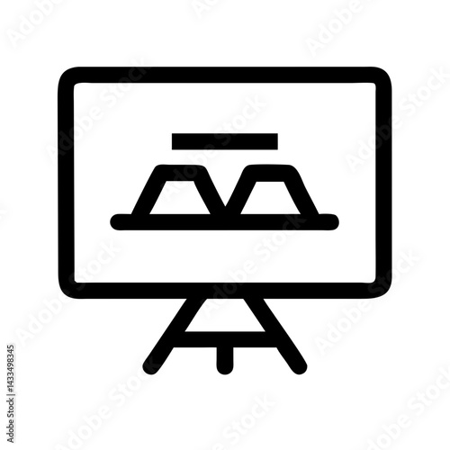 Gold Bar in Display Screen Icon Design