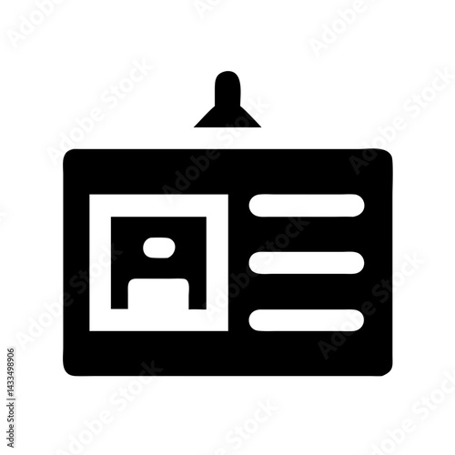 Hotel ID Card Display Icon Design