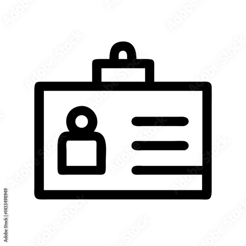 Hotel ID Card Display Icon Design