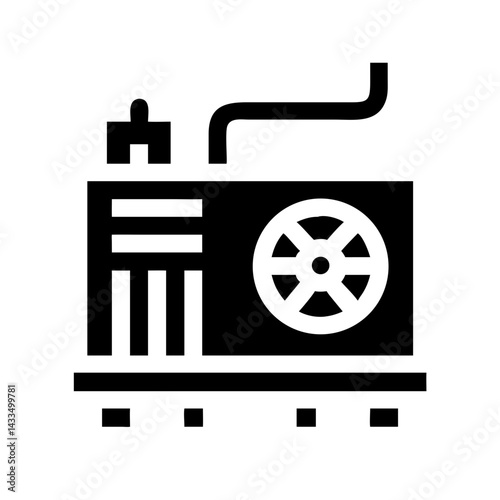 Industrial Cooling System Icon Design