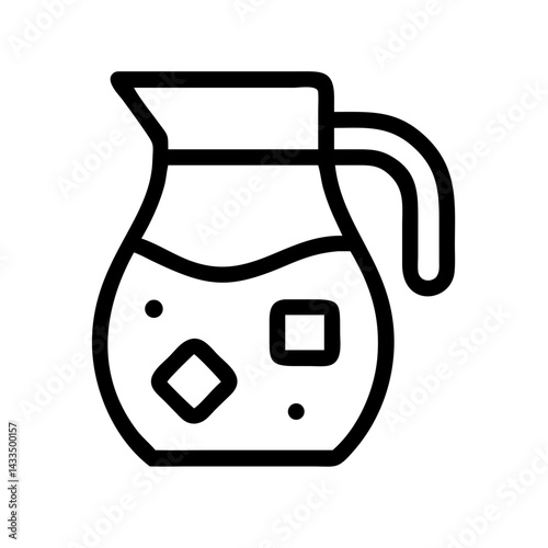 Juice Jug Refreshment Icon Design