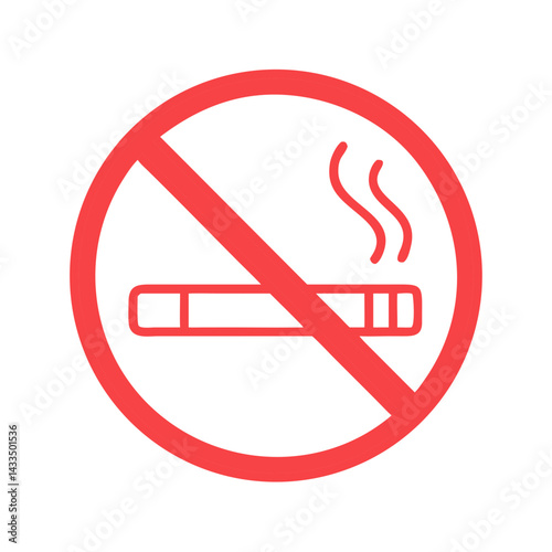 No Smoking Room Sign Icon Design