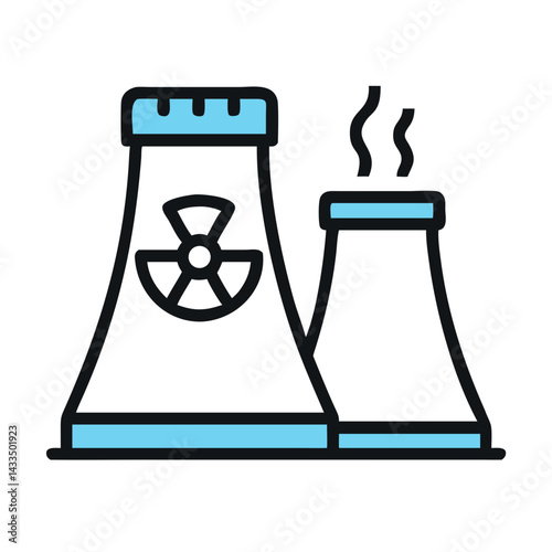 Nuclear Reactor Core Icon Design