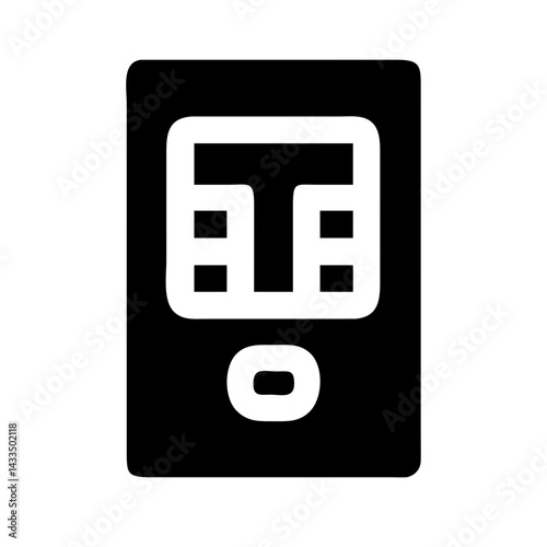 Numeric Keypad Room Access Icon Design