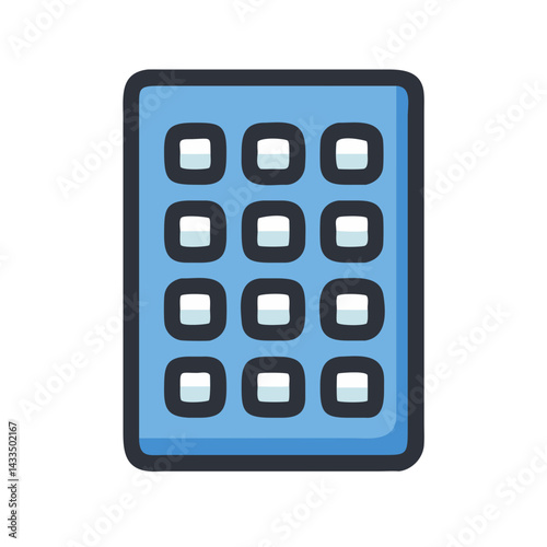 Numeric Keypad Room Access Icon Design