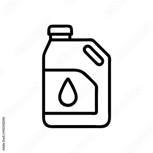 Oil Canister Container Icon Design