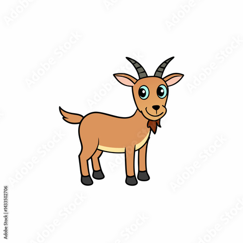vector illustration of a deer