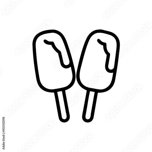 Popsicle Twin Stick Icon Design