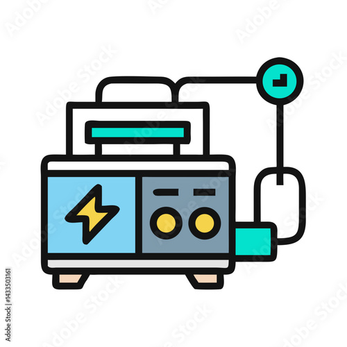 Power Station Generator Icon Design