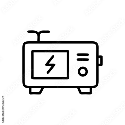 Power Station Generator Icon Design