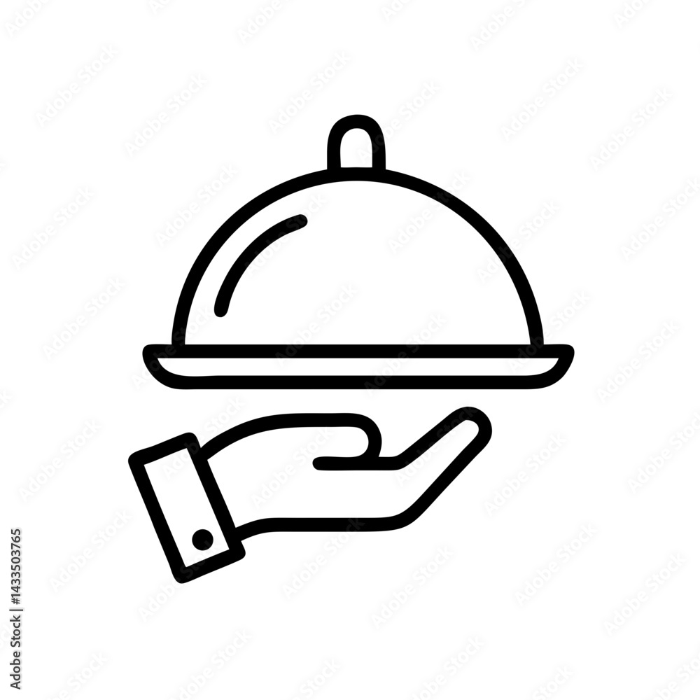 Room Service Food Delivery Icon Design Room Service Food Delivery Icon Design