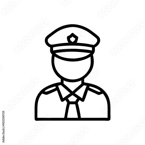 Ship Captain Illustration Icon Design