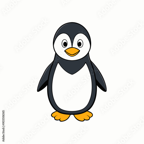 penguin on a white background