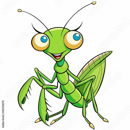 green grasshopper cartoon