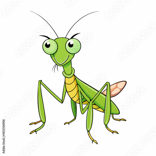 green grasshopper cartoon