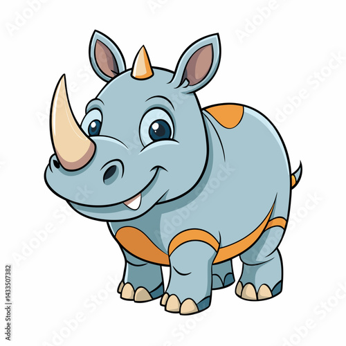 cartoon rhino cartoon