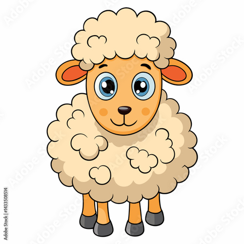 vector illustration of a sheep