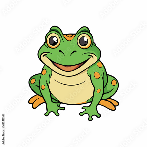 frog, cartoon, animal, green, vector, illustration, toad, amphibian, cute, nature, funny, isolated, character, art, wildlife, fun, drawing, happy, comic, sitting, smile, water, wild, frogs, eye